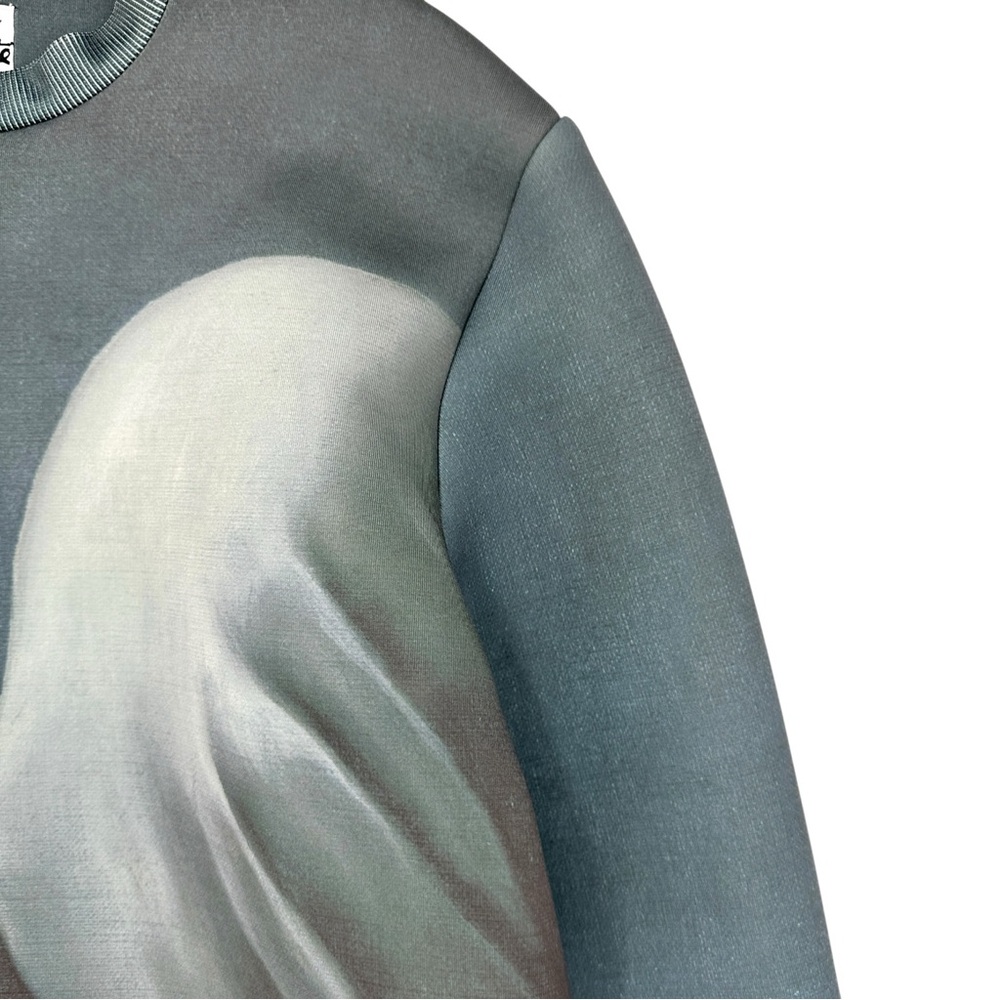RARE Opening Ceremony x Rene Magritte Gray Blue The Lovers II Printed Sweatshirt - Picture 4 of 7